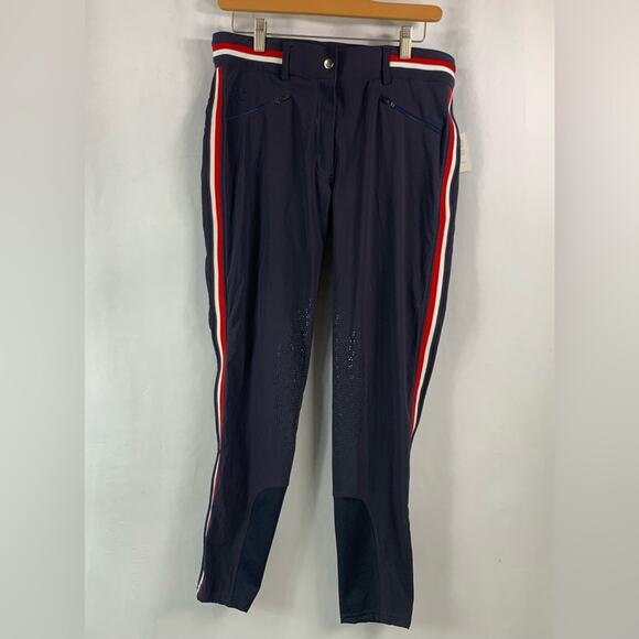 Piper Equestrian Riding Pants High Waist Horseback Full Seat Breeches Size 32 R - Picture 14 of 14